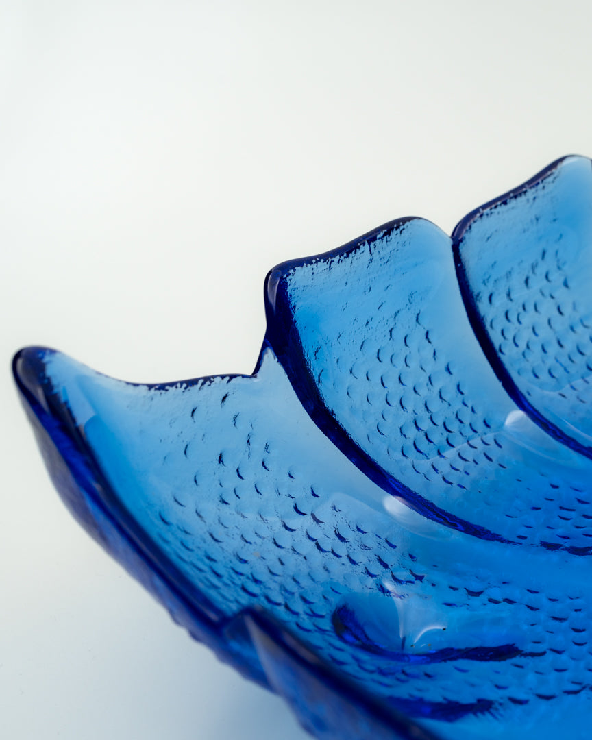 Big Cobalt Leaf Bowl