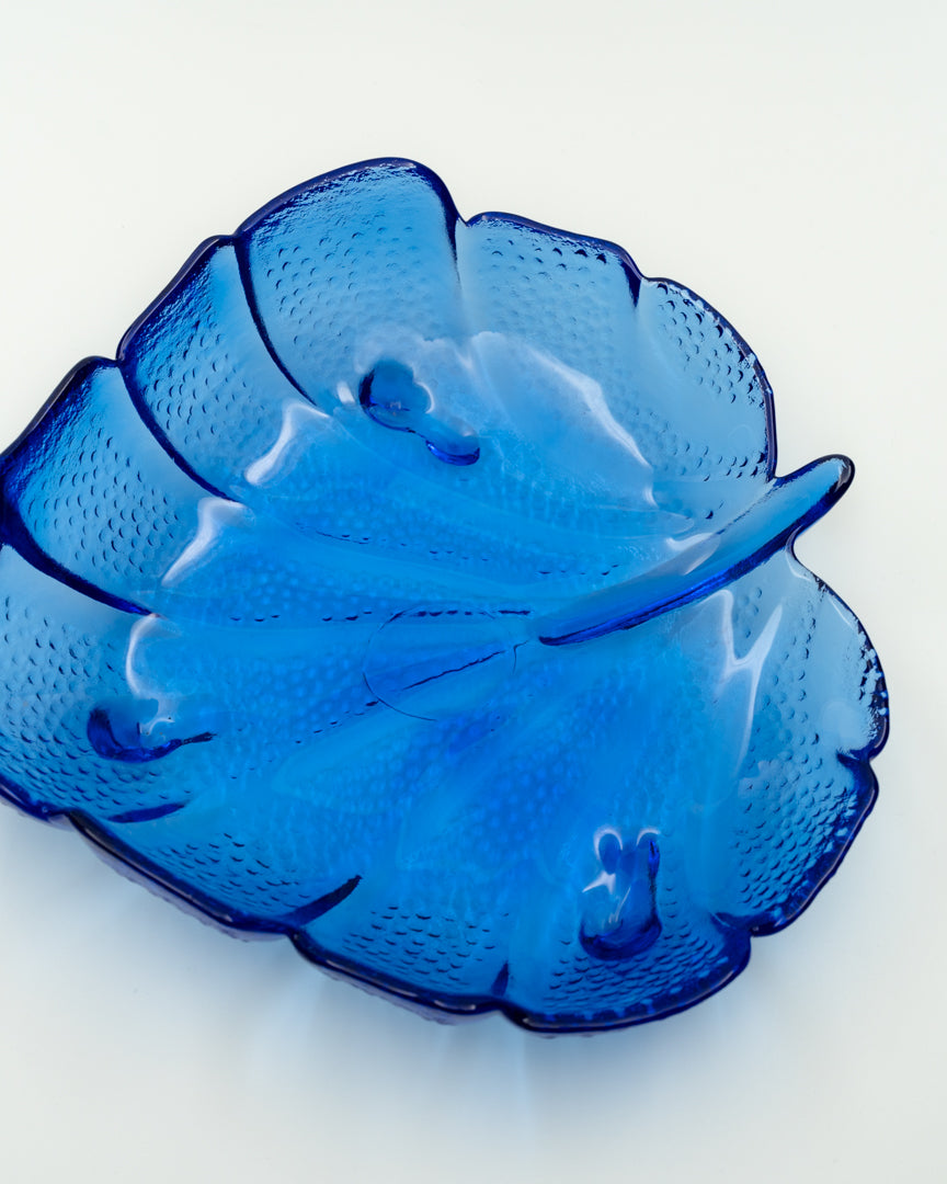 Big Cobalt Leaf Bowl