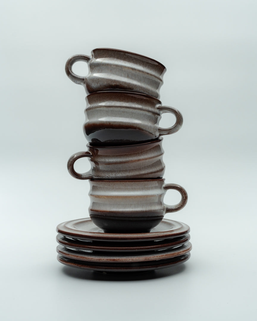 Chunky Cups and Saucers (4)