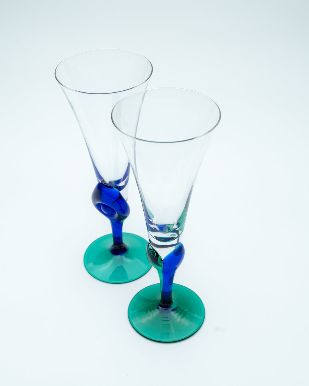 Czech Glass Flutes (2)