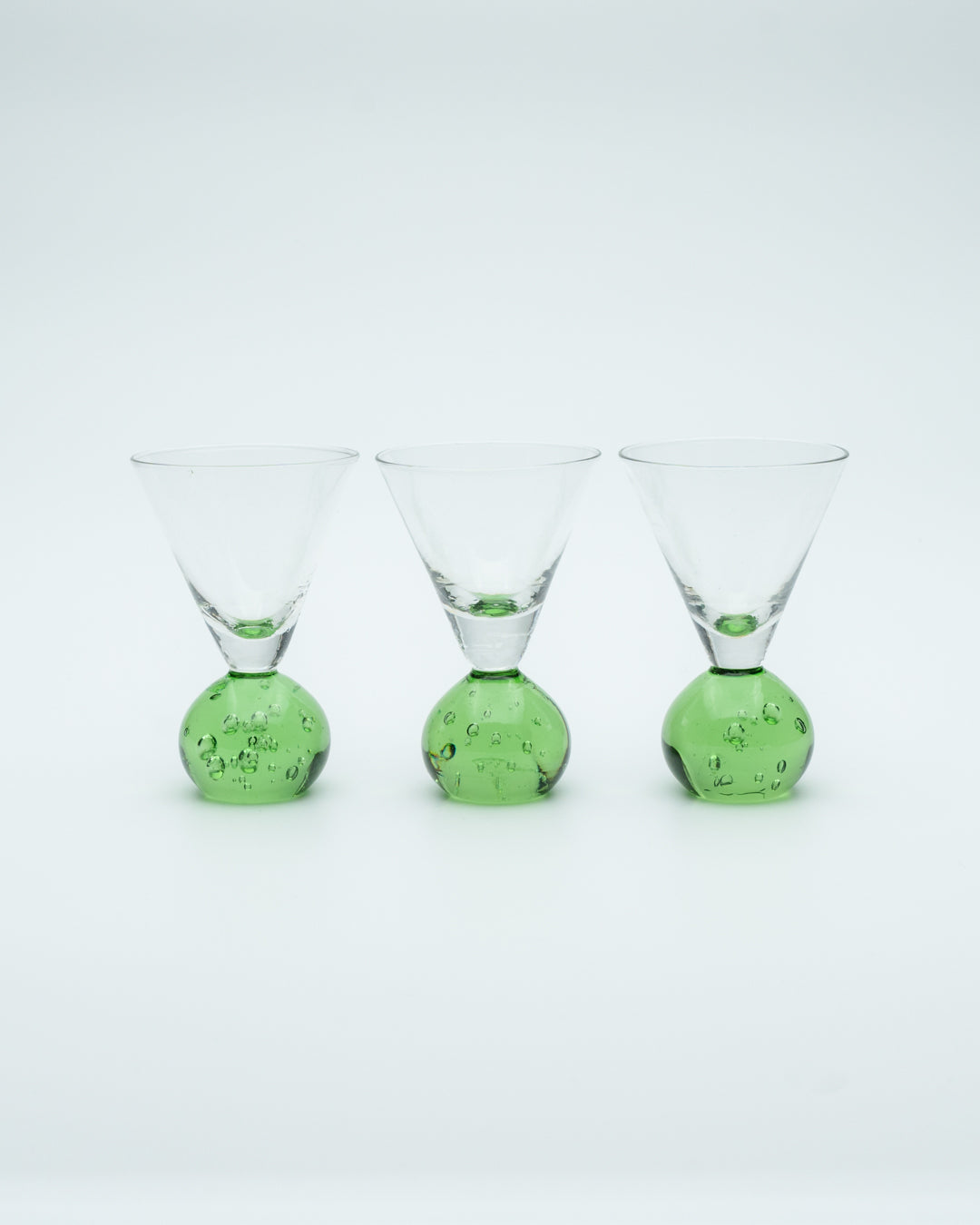 Green Ball Base Glasses (3)