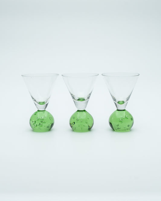 Green Ball Base Glasses (3)