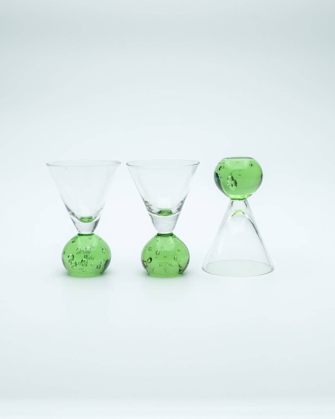 Green Ball Base Glasses (3)