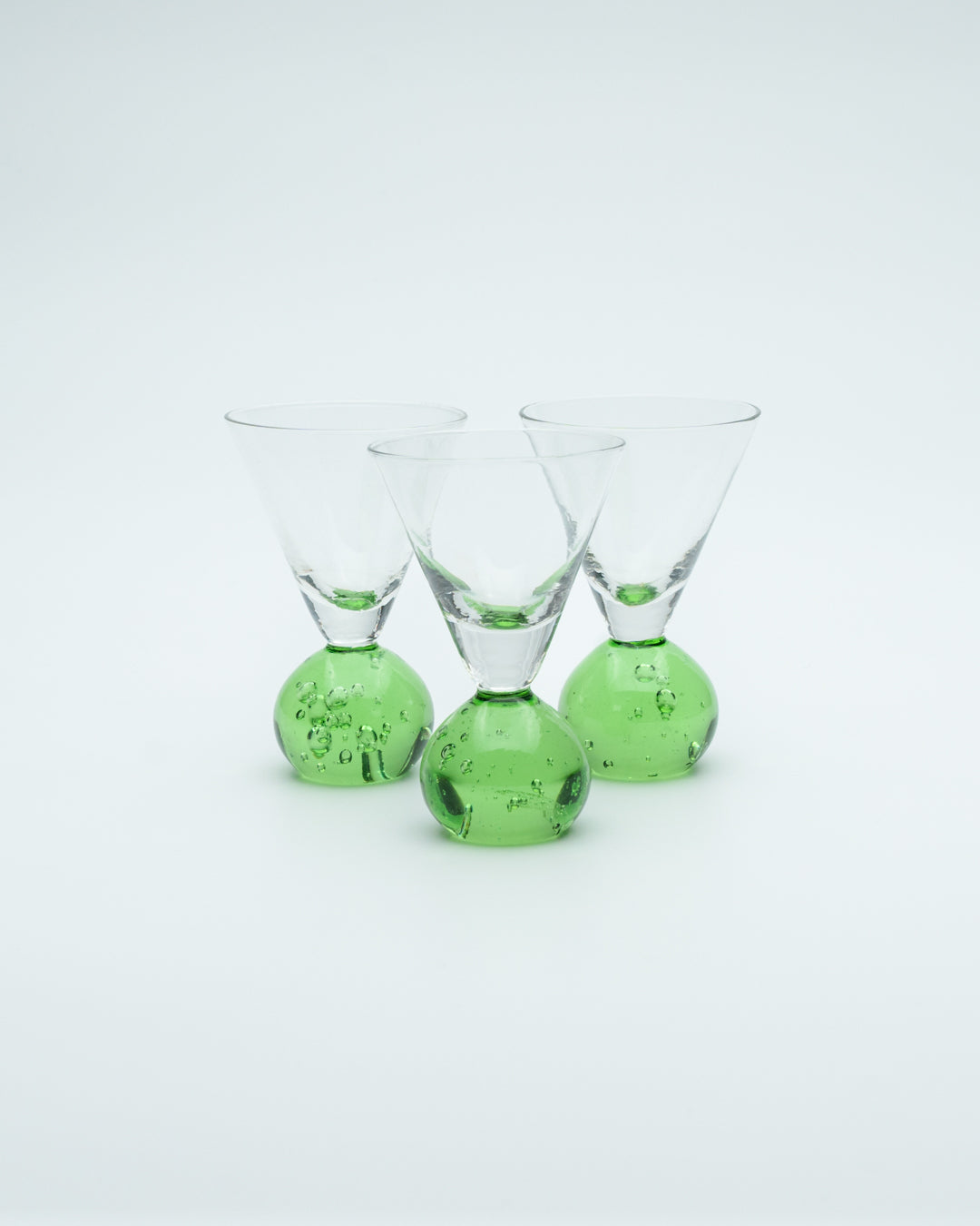 Green Ball Base Glasses (3)