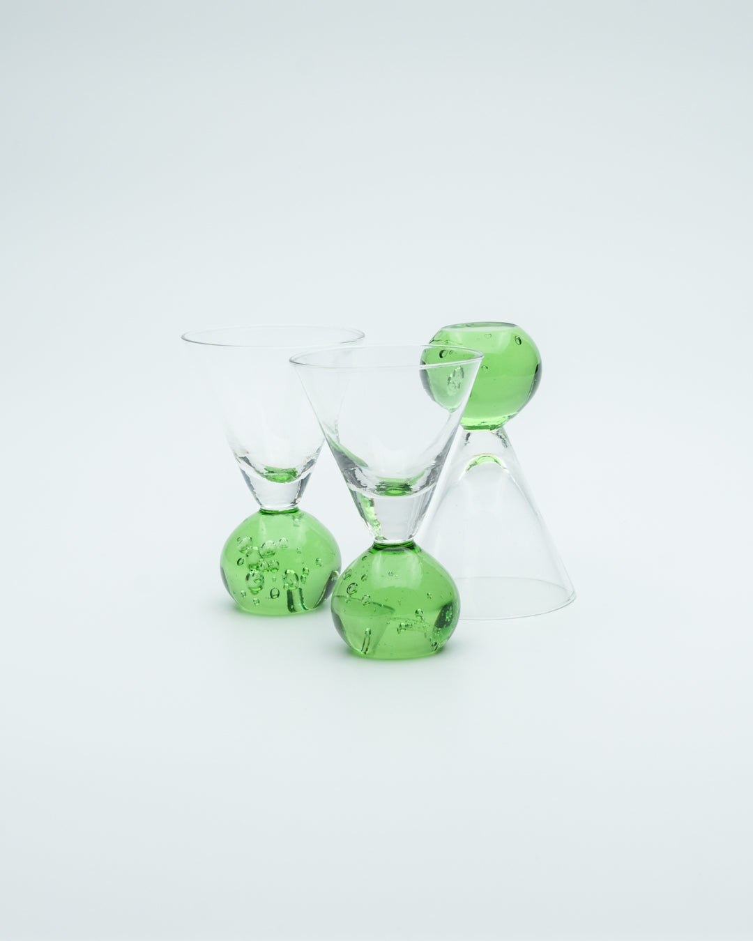 Green Ball Base Glasses (3)