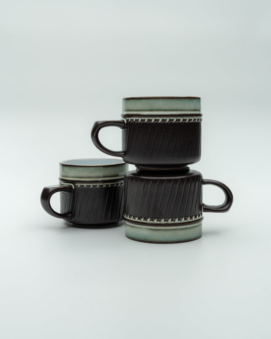 Rondo by Denby England Cups and Saucers (4)