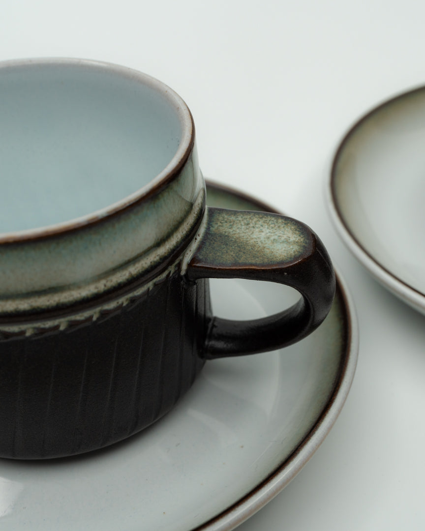 Rondo by Denby England Cups and Saucers (4)