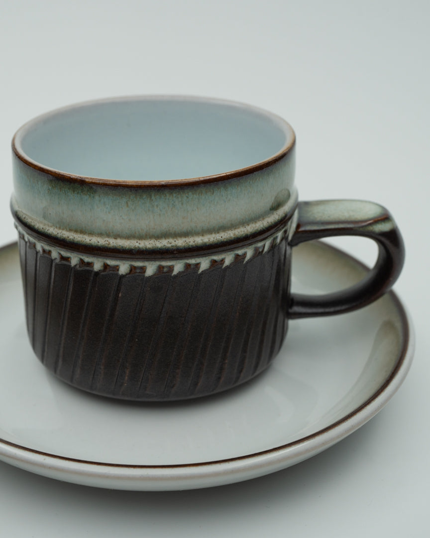 Rondo by Denby England Cups and Saucers (4)