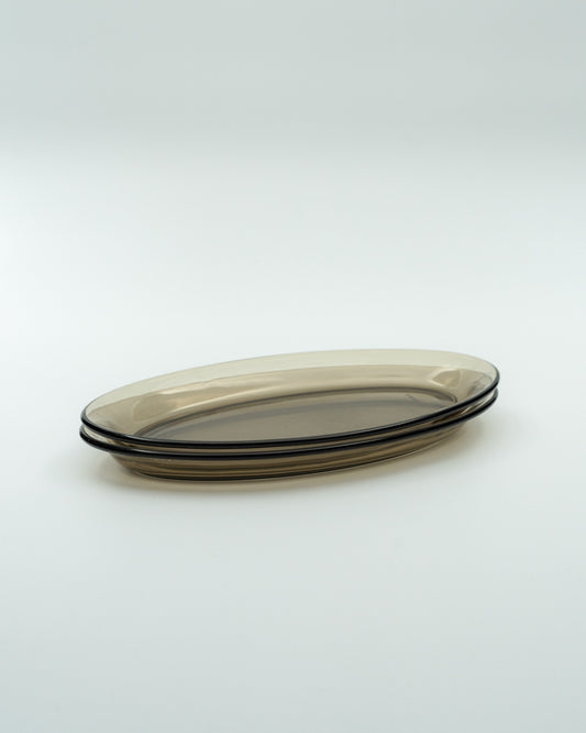 Smoked Oval Plates (2)