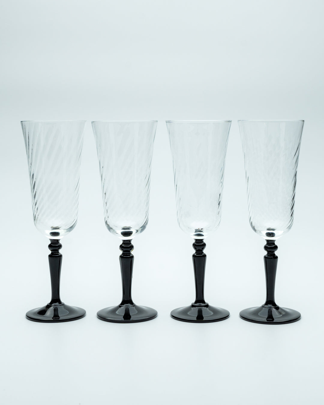 Swirl Champagne Flutes (4)