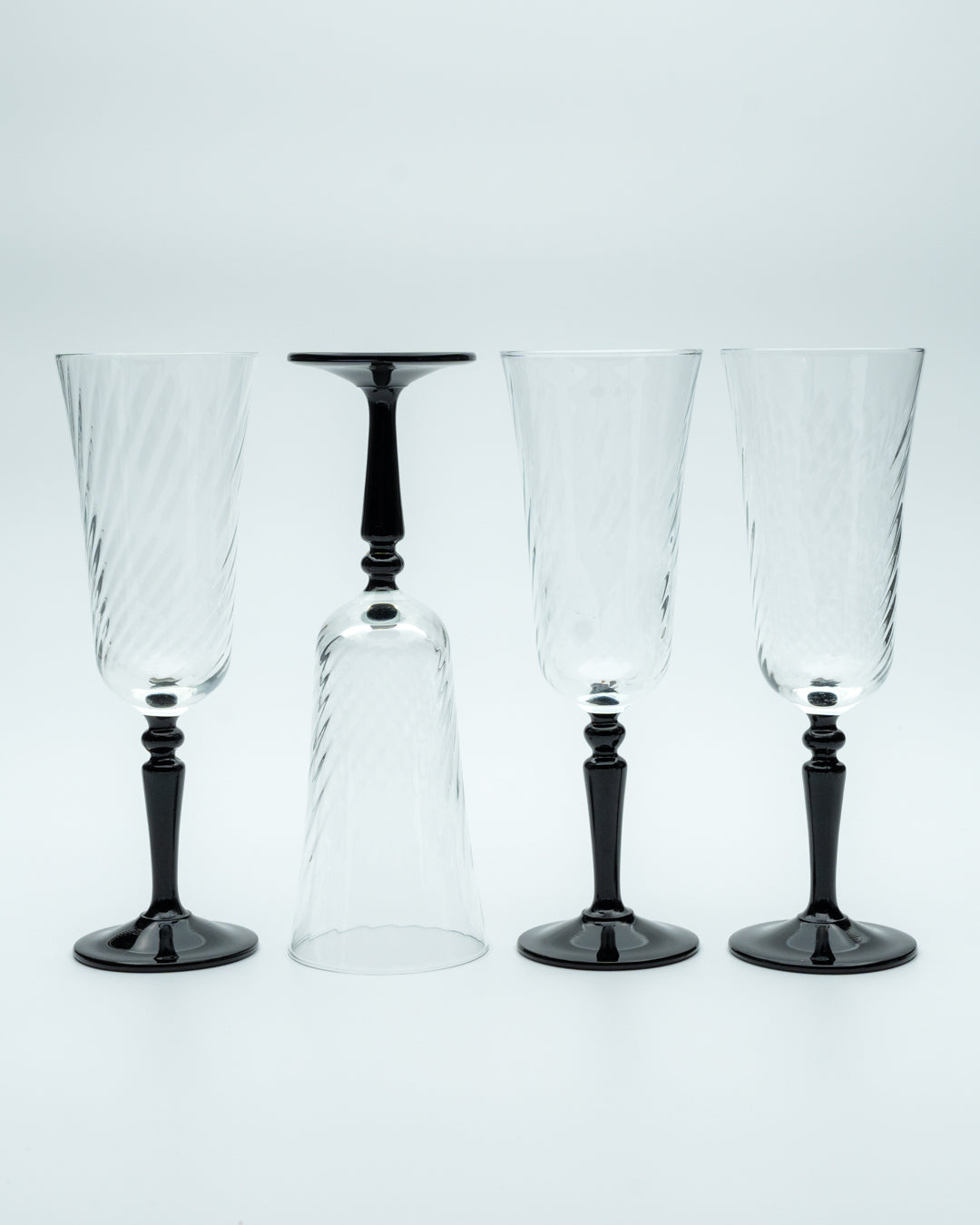 Swirl Champagne Flutes (4)