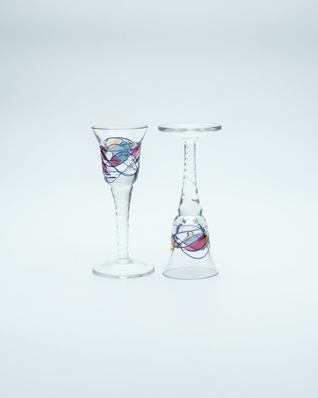 Twisted Stem Liquor Glasses (2)